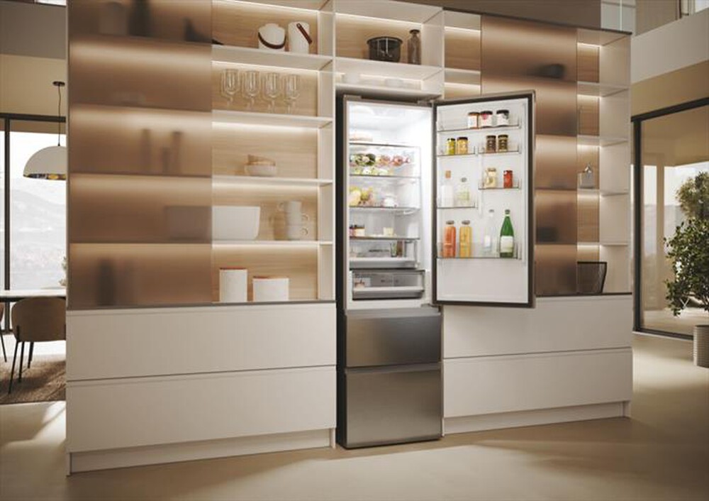 "HAIER - Frigorifero combinato HTW5620DNMG Classe D 414 lt-Argento"