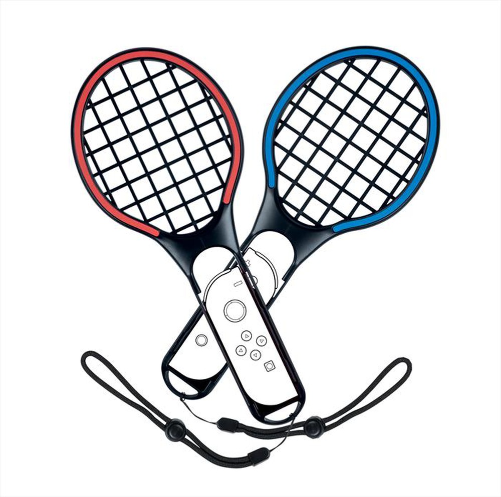 "BIG BEN - SET 2 RACCHETTE TENNIS PER JOY-CON SWITCH/OLED-BLU/ROSSO"