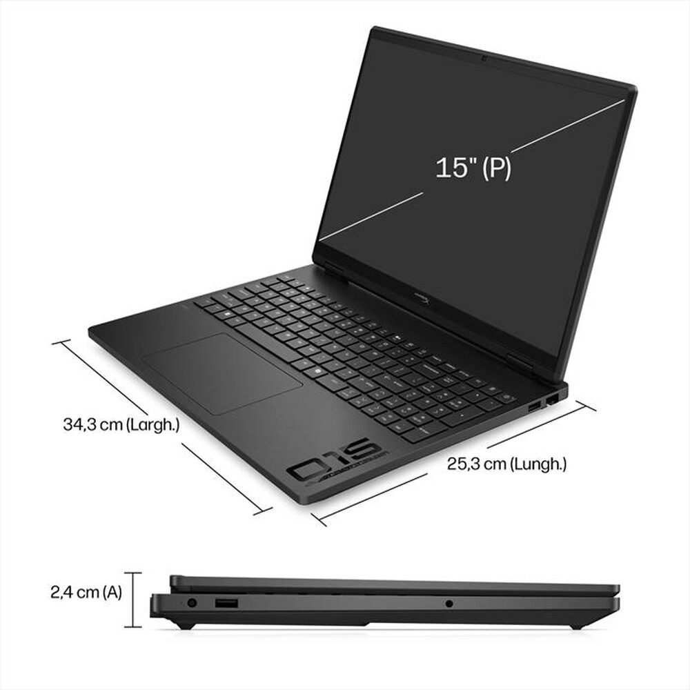 Immagine del prodotto HP - Notebook gaming HYPERX OMEN 15-GA0028NLX-Shadow Black