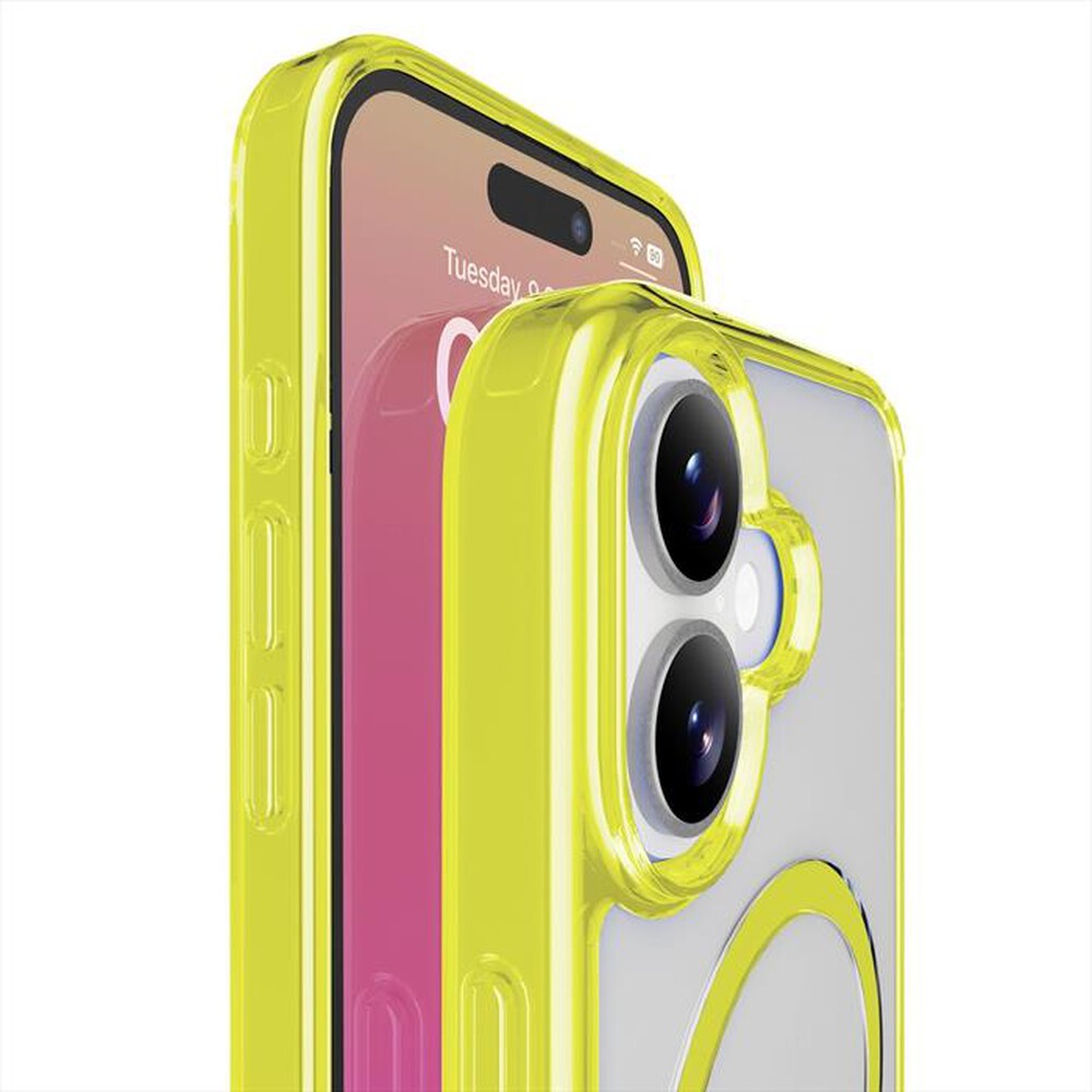 Immagine del prodotto CELLULARLINE - Custodia ICONIC MAG per IPHONE 17-Lime, Trasparente