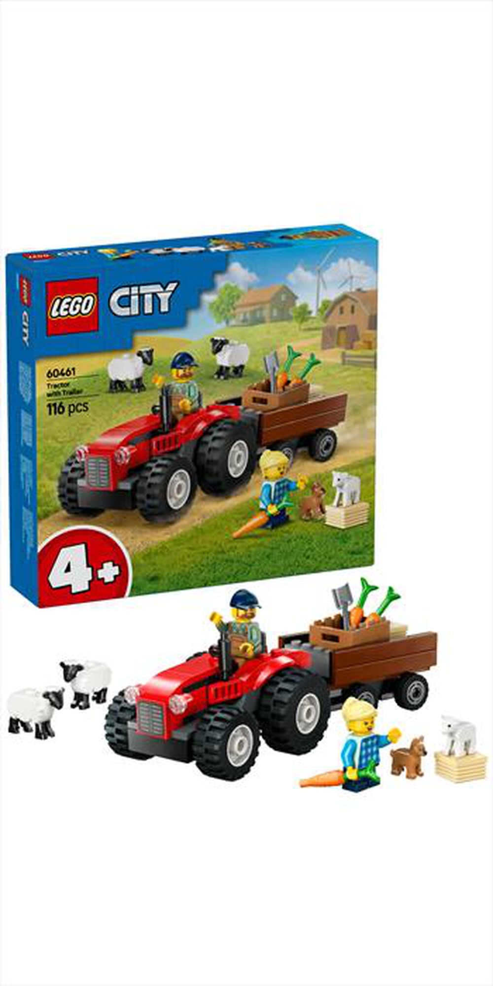 Immagine del prodotto LEGO - CITY Trattore agricolo con rimorchio e pecore60461