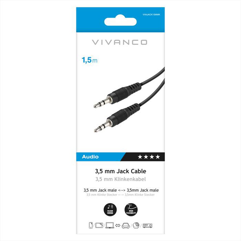 Immagine del prodotto SBS - Audio Connection 3.5mm plug <-> 3.5mm plug-Nero