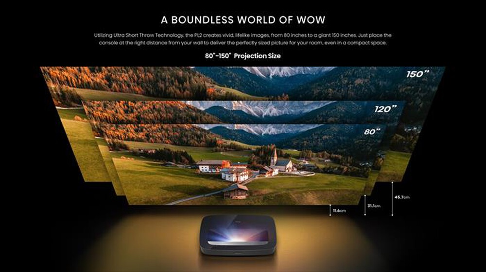 Immagine del prodotto HISENSE - Videoproiettore PL2-Metallo - Grigio Carbone