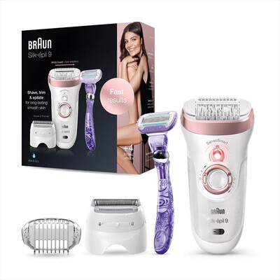BRAUN - Silk-&eacute;pil 9 9-870-Bianco/Oro rosa
