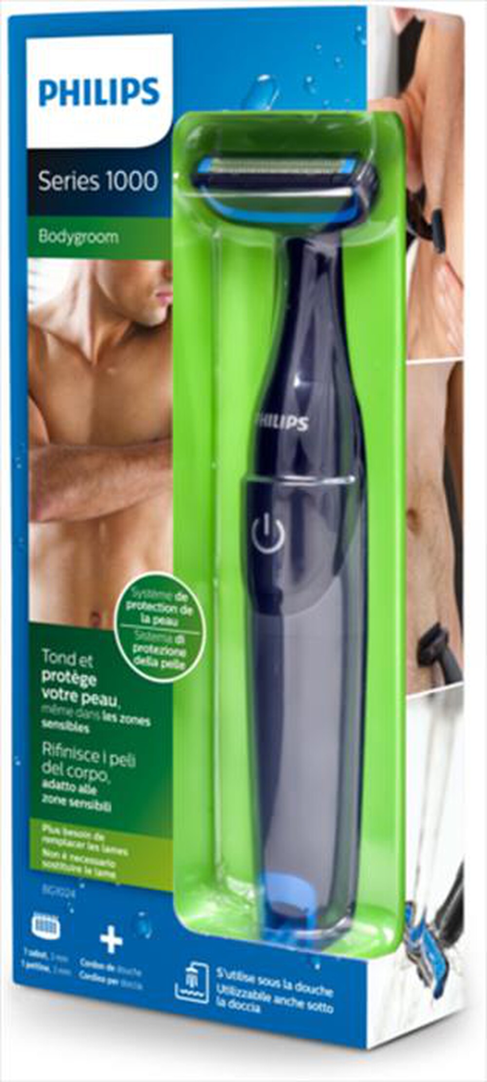 Immagine del prodotto PHILIPS - Depilatore uomo Wet & Dry BG1024/16-nero