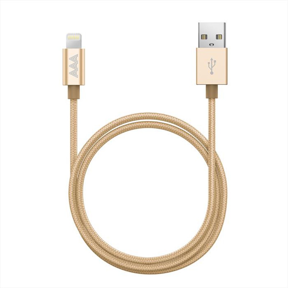 "AAAMAZE - ALUMINUM LIGHTNING CABLE 1M-Gold"