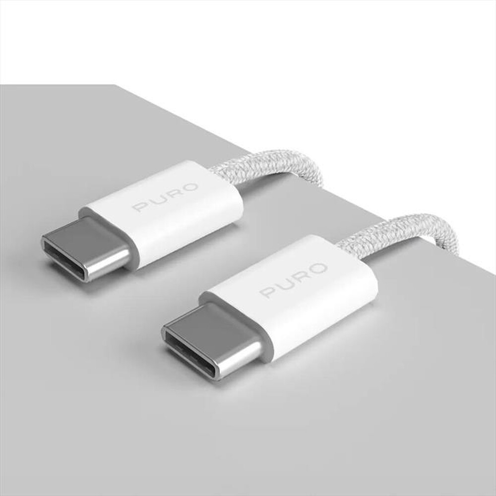 "SBS - Cavo in tessuto da USB-C a USB-C PUCCCFABK415MTWHI-Bianco"