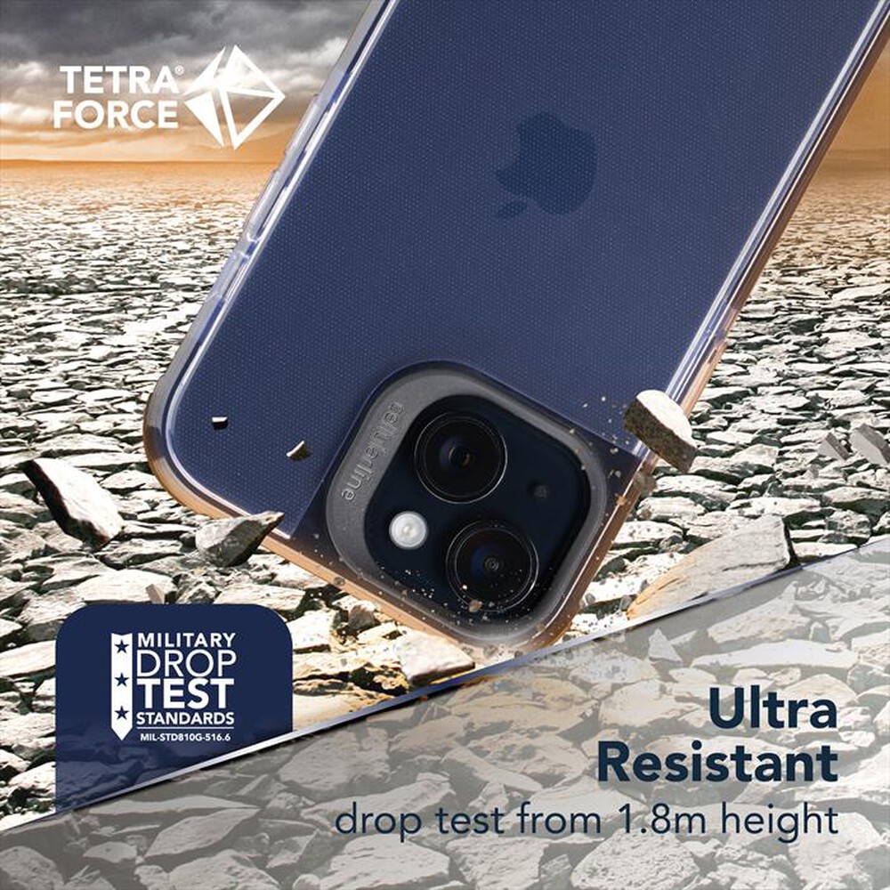 Immagine del prodotto CELLULARLINE - Cover Force Strong iPhone 15 TETRACIPH15T-Trasparente