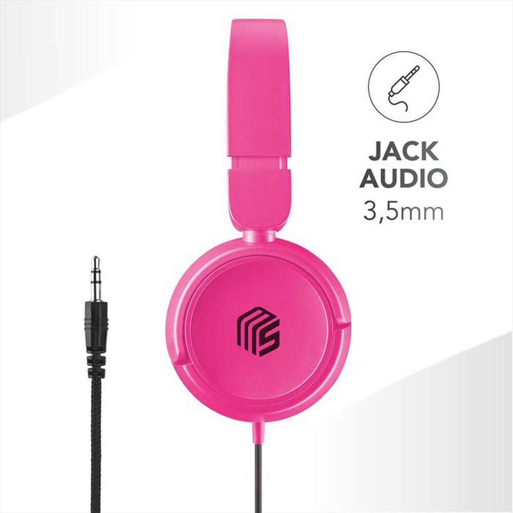 Immagine del prodotto CELLULARLINE - Cuffie a padiglione chiuso MUSICSOUNDFULLCP-Rosa