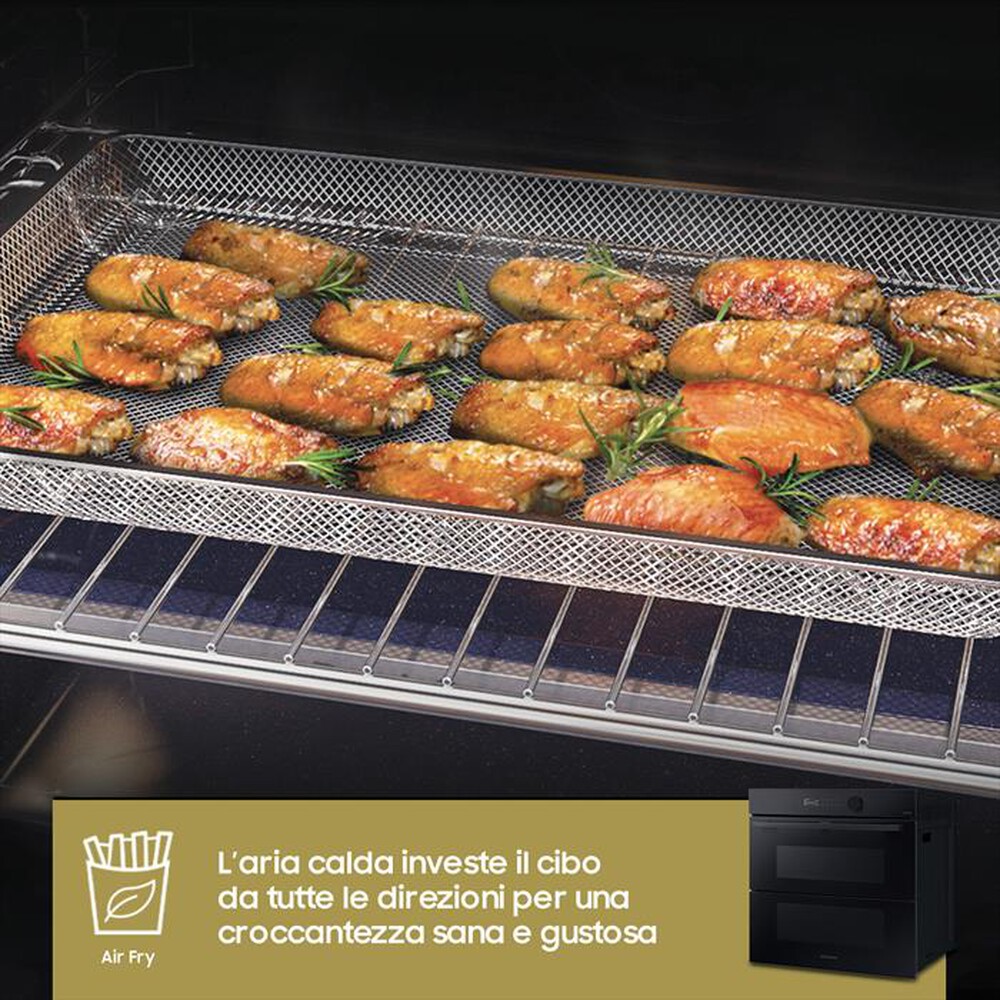 "SAMSUNG - Forno incasso elettrico NV7B5760WBK/U5 Classe A+-VETRO NERO"