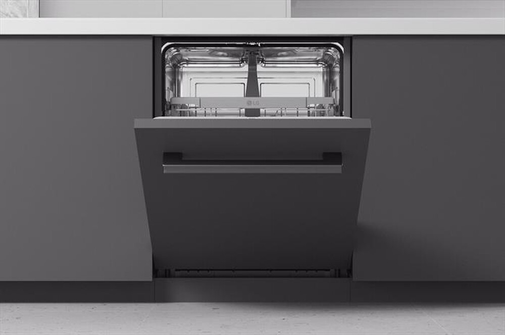 "LG - Lavastoviglie QUADWASH DB242TX Classe D 14 coperti-Acciaio inossidabile"
