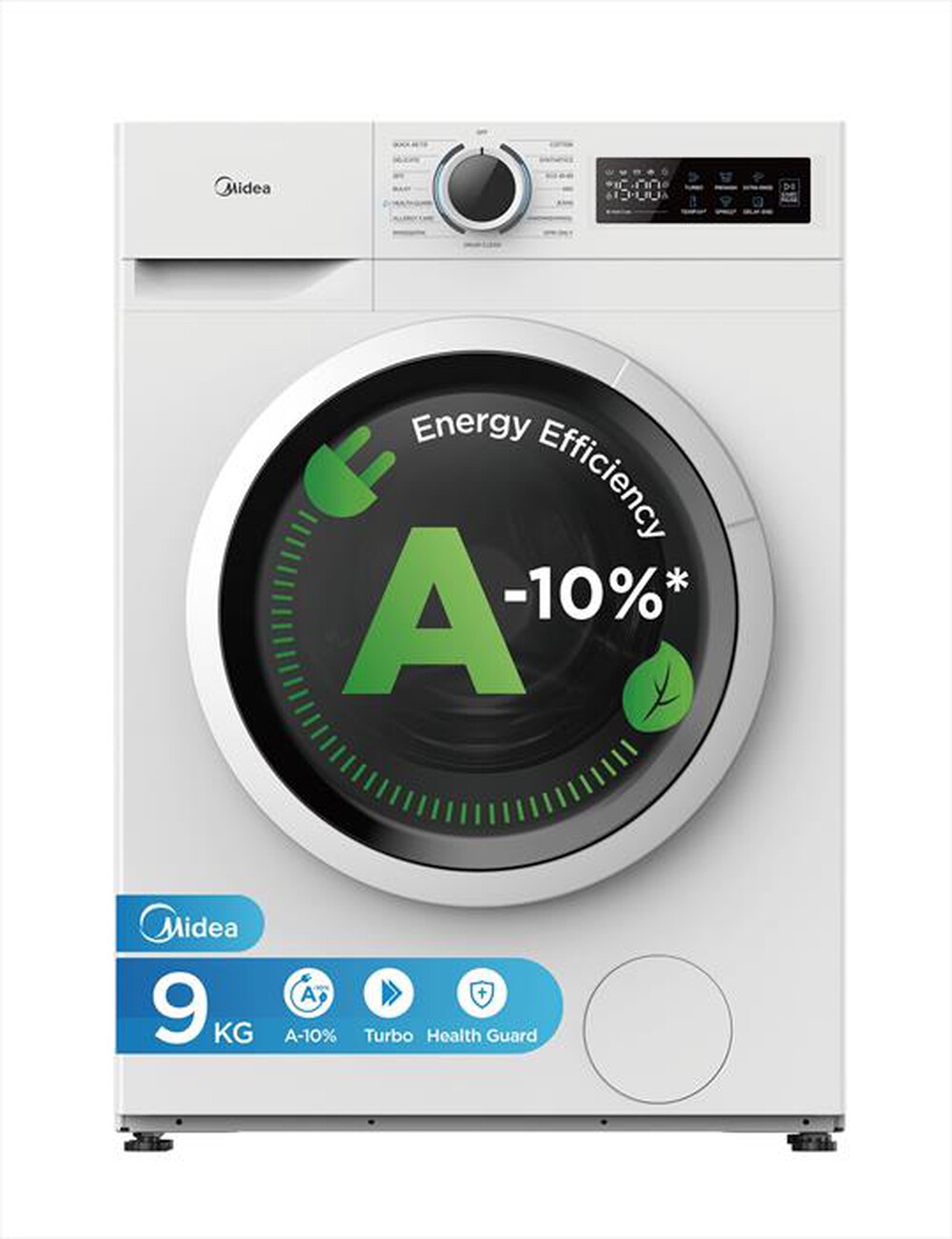 Immagine del prodotto MIDEA - Lavatrice MF110W90BA10/W-IT 9 Kg Classe A-Bianco