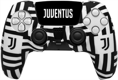 QUBICK - CONTROLLER SKIN JUVENTUS OPTICAL (PS5)-Bianco e Nero