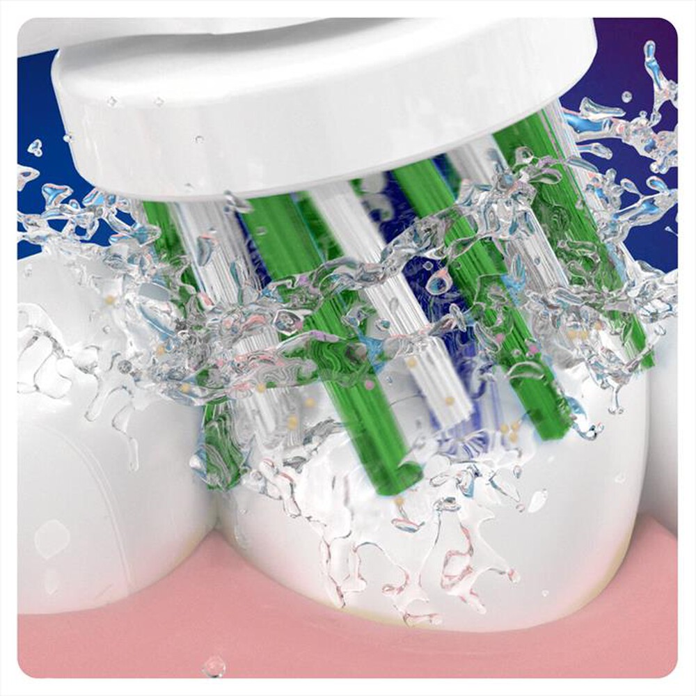 "ORAL-B - Testine Crossaction Con CleanMaximiser, 9 Pezzi-Bianco"
