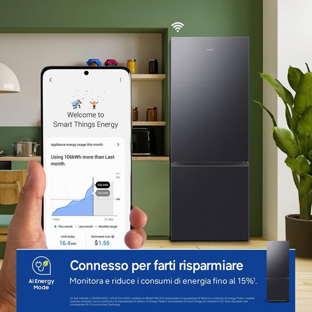 Immagine del prodotto SAMSUNG - Frigorifero combinato RB53DG706AB1EF F1RST75 AI-ANTRACITE