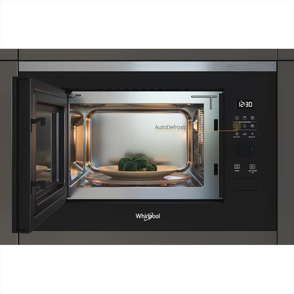 "WHIRLPOOL - WMF250G MICROWAVE WP-Acciaio inossidabile"