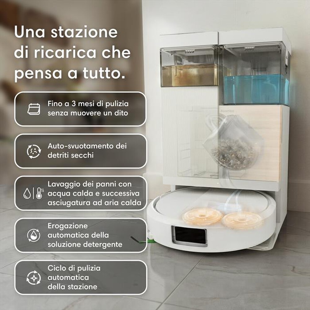 Immagine del prodotto iROBOT - Aspirapolvere ROOMBA PLUS 575 COMBO+AUTOWASH DOCK-White