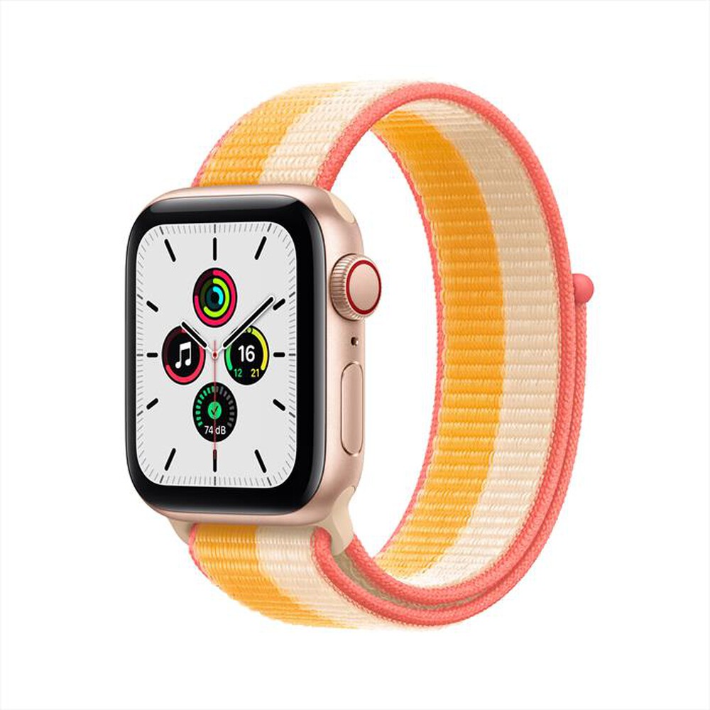 "APPLE - Watch SE GPS+Cellular 40mm Alluminio Oro-Sport Loop Mais/Bianco"