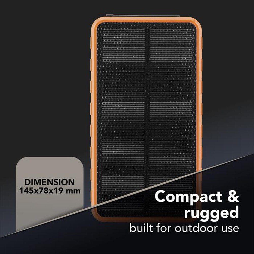 Immagine del prodotto CELLULARLINE - POWER BANK SOLAR 20000-Arancione