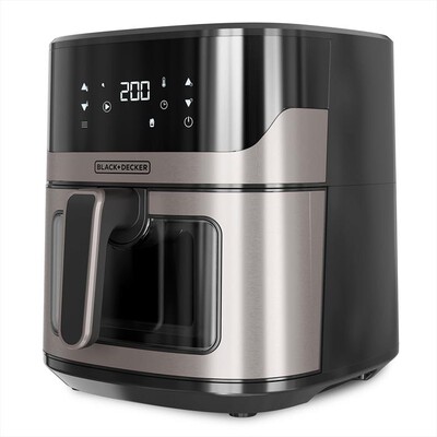 BLACK & DECKER - Friggitrice ad aria BXAF6500E-NERO/GRIGIO