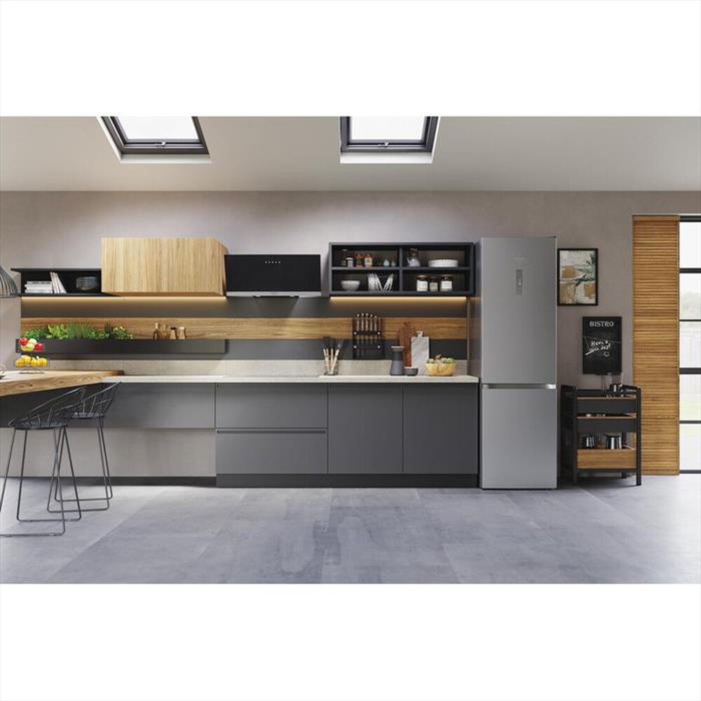 "HOTPOINT ARISTON - Frigorifero combinato HAFC9 TT43SX O3 Classe D-Acciaio inossidabile"