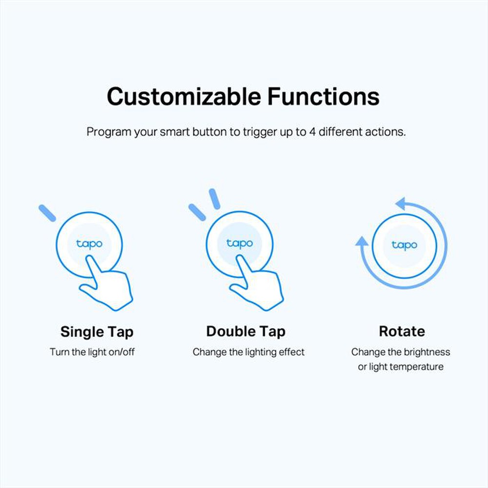 "TP-LINK - TAPO S200B SMART BUTTON, TAPO IOT HUB REQUIRED"