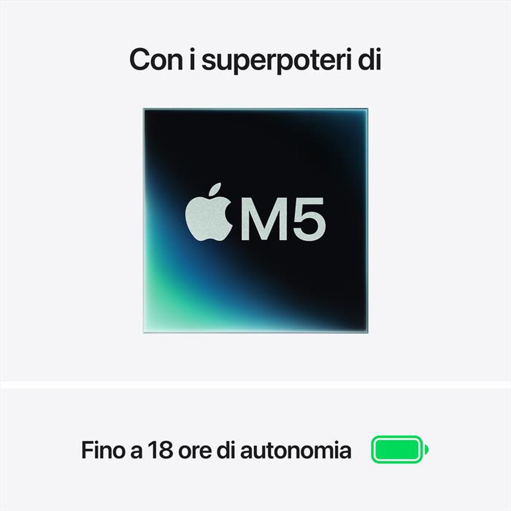 Immagine del prodotto APPLE - MacBook Air 13" M5 Core 10 CPU 10 GPU 24GB 1TB SSD-Galassia