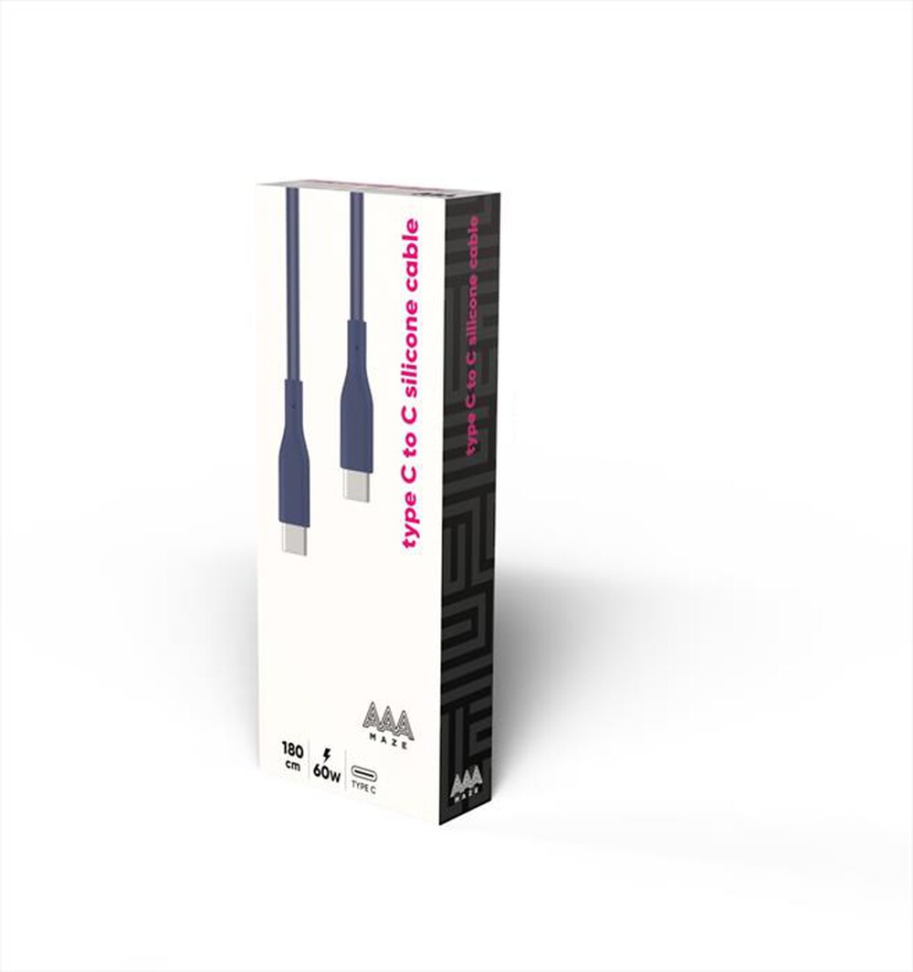 Immagine del prodotto AAAMAZE - CAVO IN SILICONE 1,8 METRI 60W TYPE-C-Blu