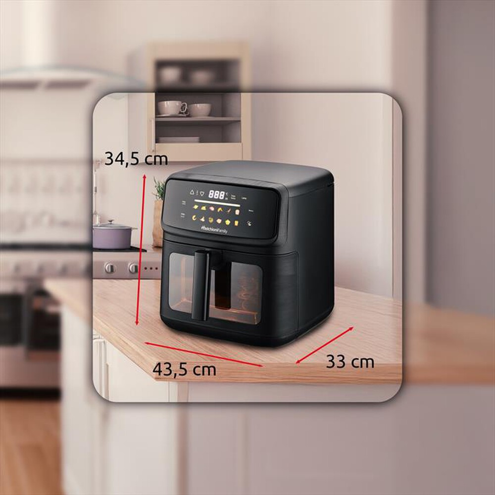 Immagine del prodotto MELCHIONI FAMILY - Friggitrice ad Aria 10L MARTINA-Nero / Plastica