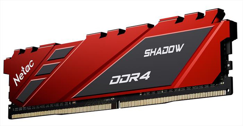 "NETAC - SHADOW DDR4-3200 16G C16 RED U-DIMM 288-PIN-ROSSO"