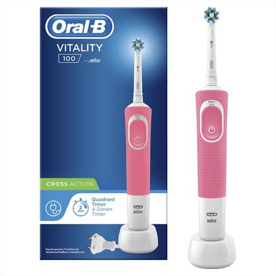 ORAL-B - Vitality 100 Crossaction-Rosa