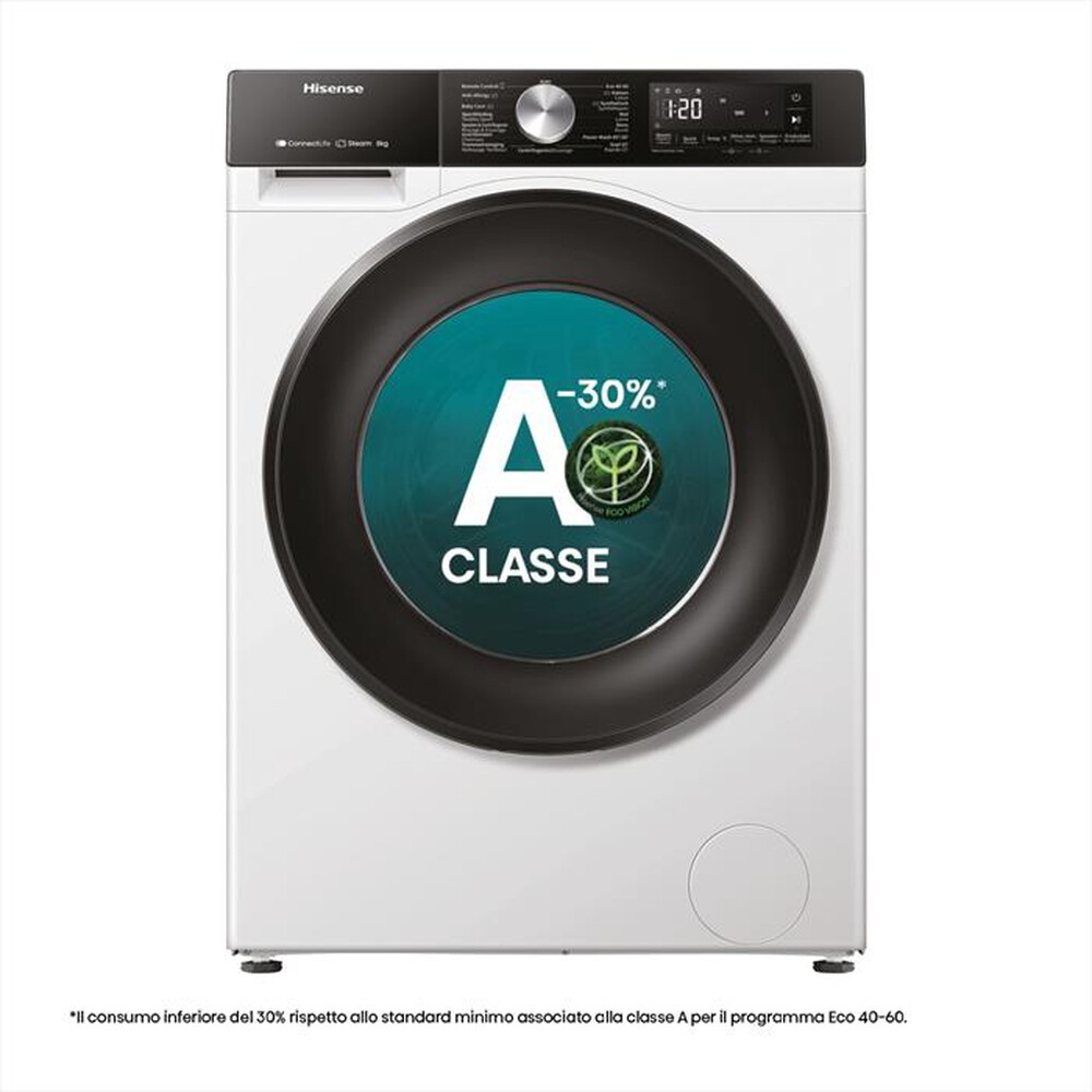 Immagine del prodotto HISENSE - Lavatrice WF3S8043BW3 8 Kg Classe A-Bianco