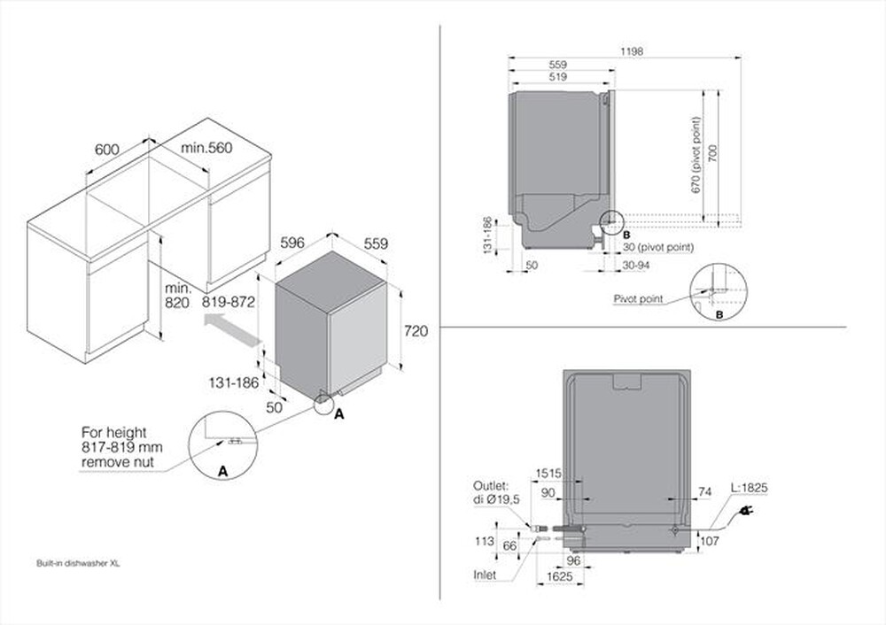 Immagine del prodotto ASKO - Lavastoviglie DBI 2444 IB.W/1 Classe C 14 coperti-Bianco