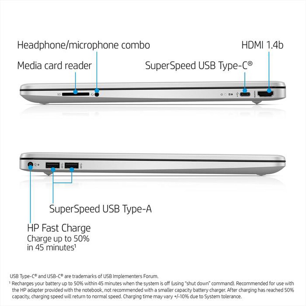 "HP - Notebook 15S-FQ0072NL-Natural Silver"