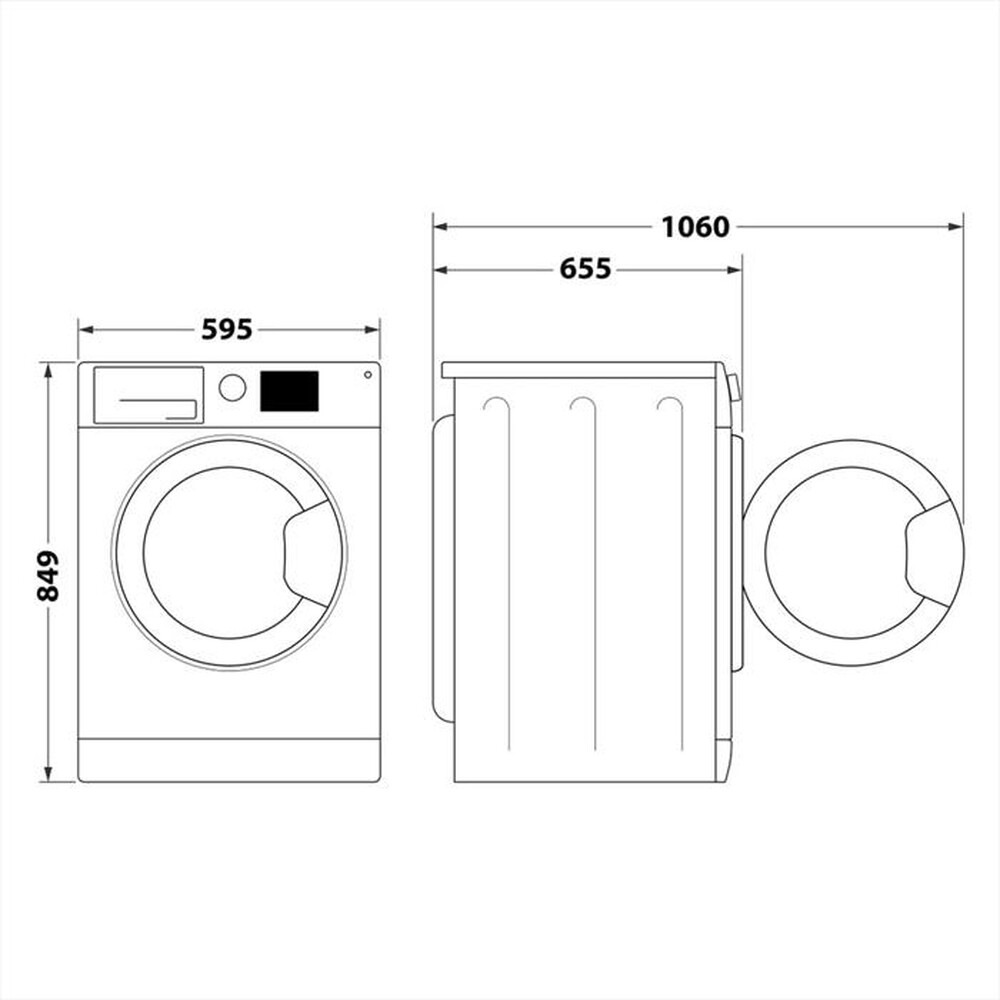 Immagine del prodotto HOTPOINT ARISTON - Asciugatrice ACTIVE EU NTDG83 WK IT 8Kg Classe C-Bianco