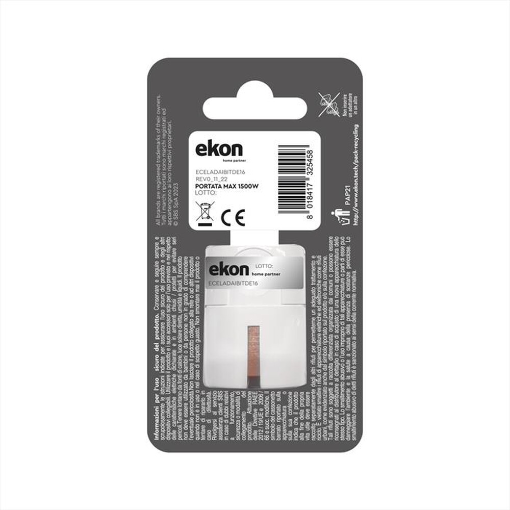 Immagine del prodotto EKON - ECELADAIBITDE16-Bianco