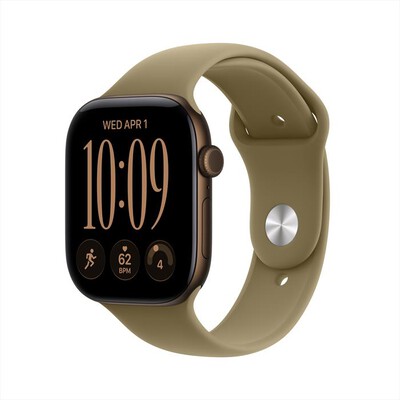 APPLE - Watch Series 12 GPS 46mm Alluminio Bronzo Scuro-Sport Band Oliva - M/L