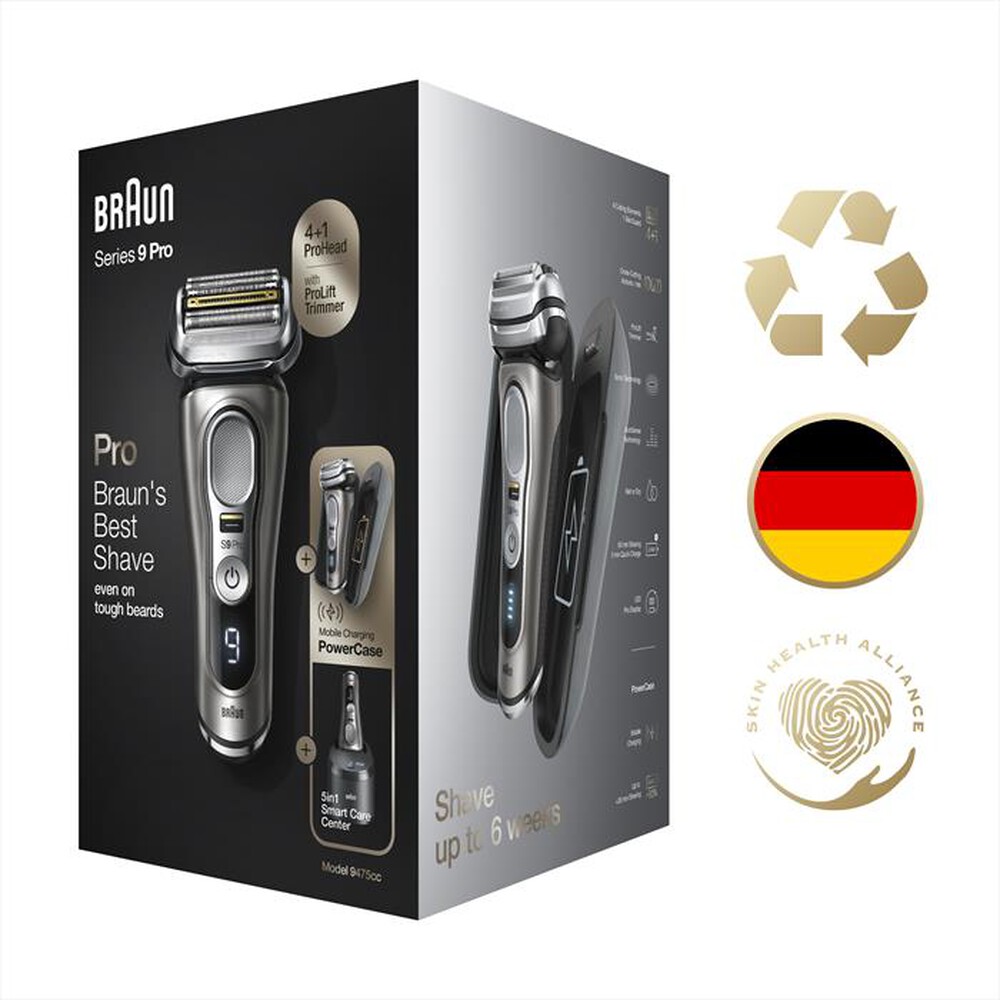 "BRAUN - SERIES 9 PRO 9475CC-Grigio"