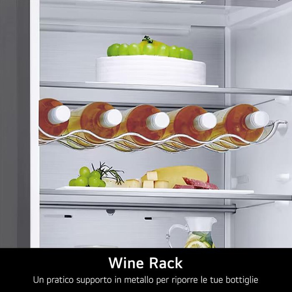 Immagine del prodotto LG - Frigorifero combinato GBV7270CMB Classe C 387L-Stainless steel