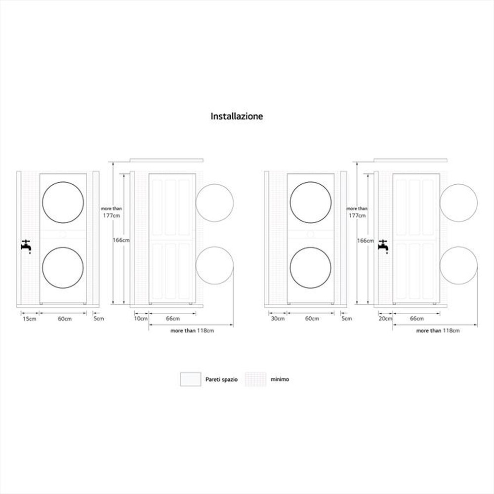 "LG - Lavasciuga WASHTOWER WT1210WWF 12/10 Kg Classe A-Bianca"