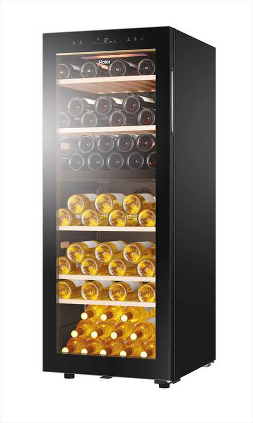 "HAIER - Cantinetta HWS79GDG Classe G 77 bottiglie-Nero"