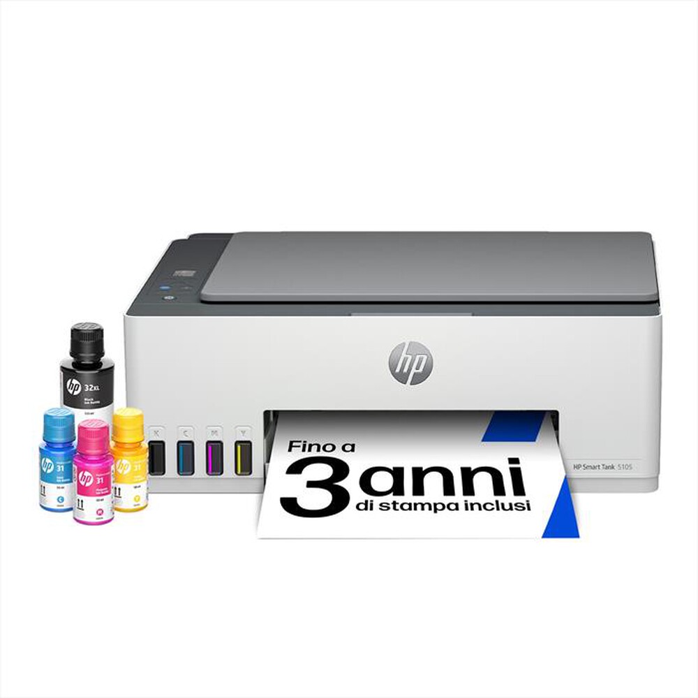 Immagine del prodotto HP - Stampante multifunzione SMARTTANK 5105-Bianca