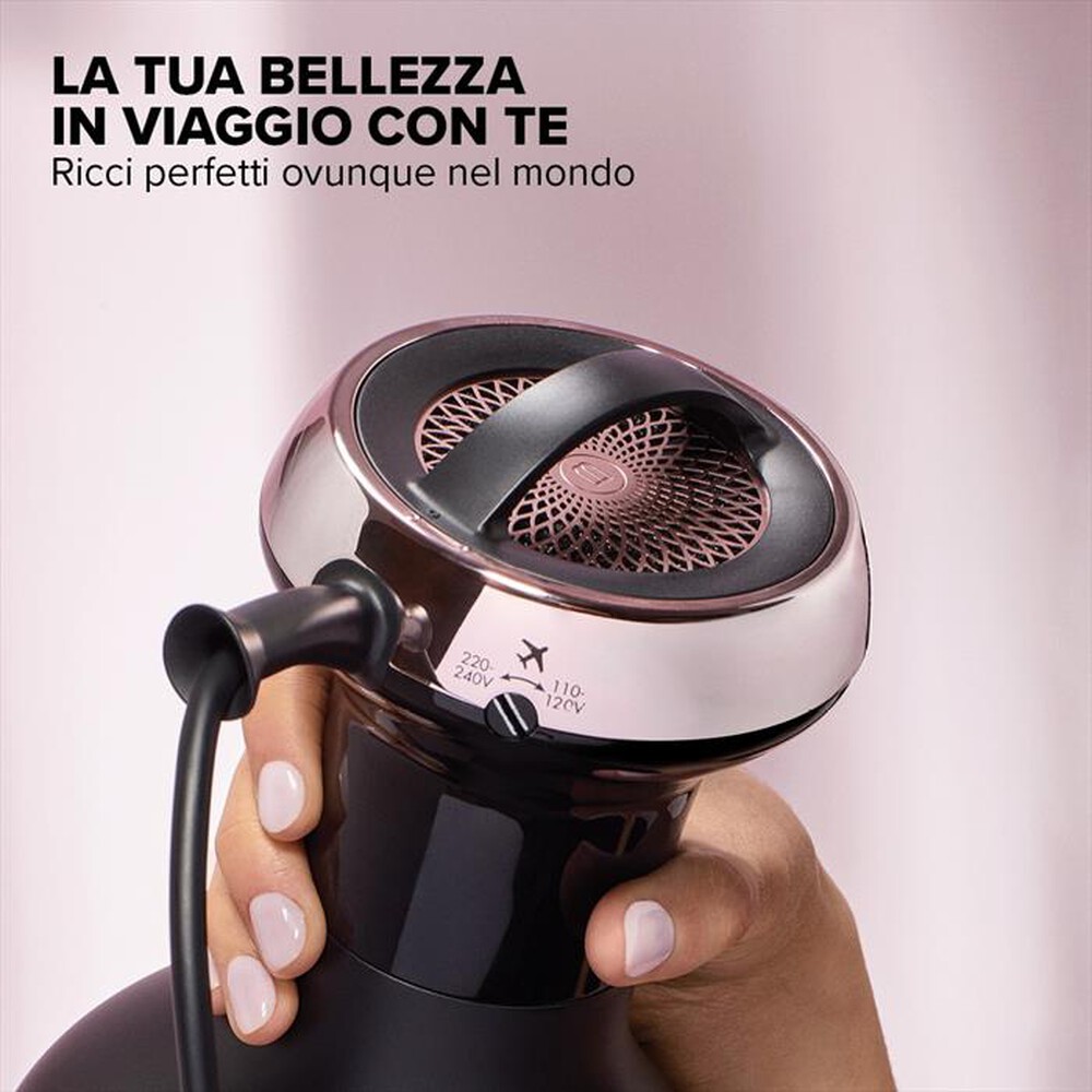 Immagine del prodotto BELLISSIMA IMETEC - DIFFUSORE AD ARIA CALDA DIFFON ION CERAMIC-Matt Black, Pink Rose