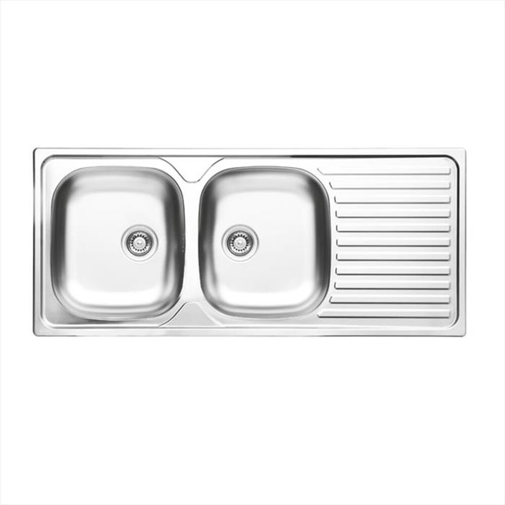 "GLEM GAS - Lavello lineare GL216IXS 2 vasche-Inox"