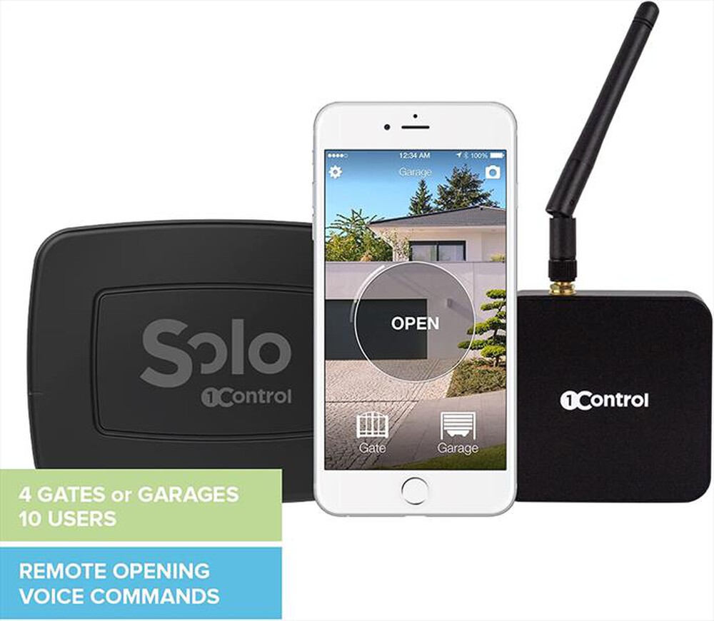 "1 CONTROL - Apricancello e controllo SOLO GEN 2+LINK-Black"