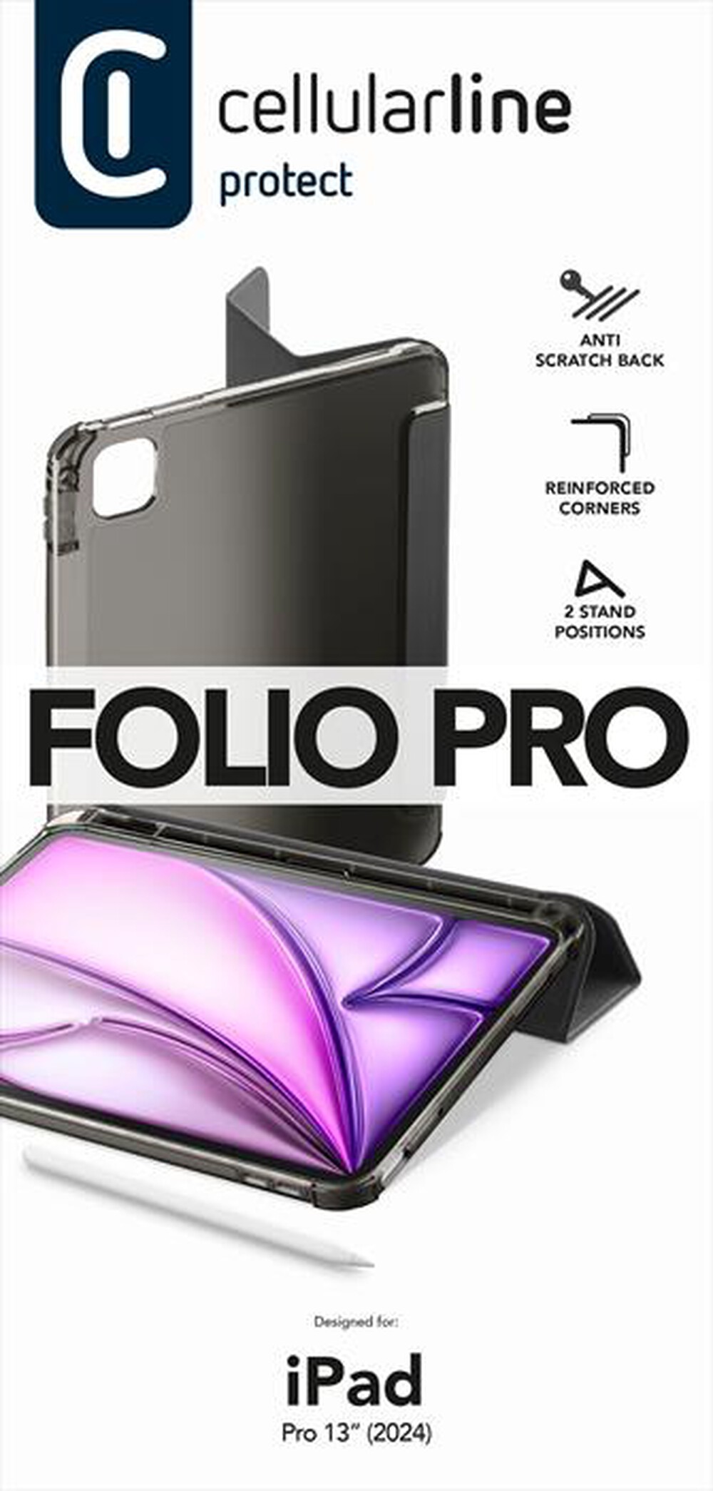 Immagine del prodotto CELLULARLINE - Custodia FOLIOIPADPRO24129K iPad Pro 12.9"-Nero