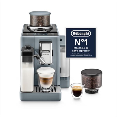 DE LONGHI - Macchina da caff&egrave; automatica RIVELIA EXAM440.55.G-Grigio (pebble grey)