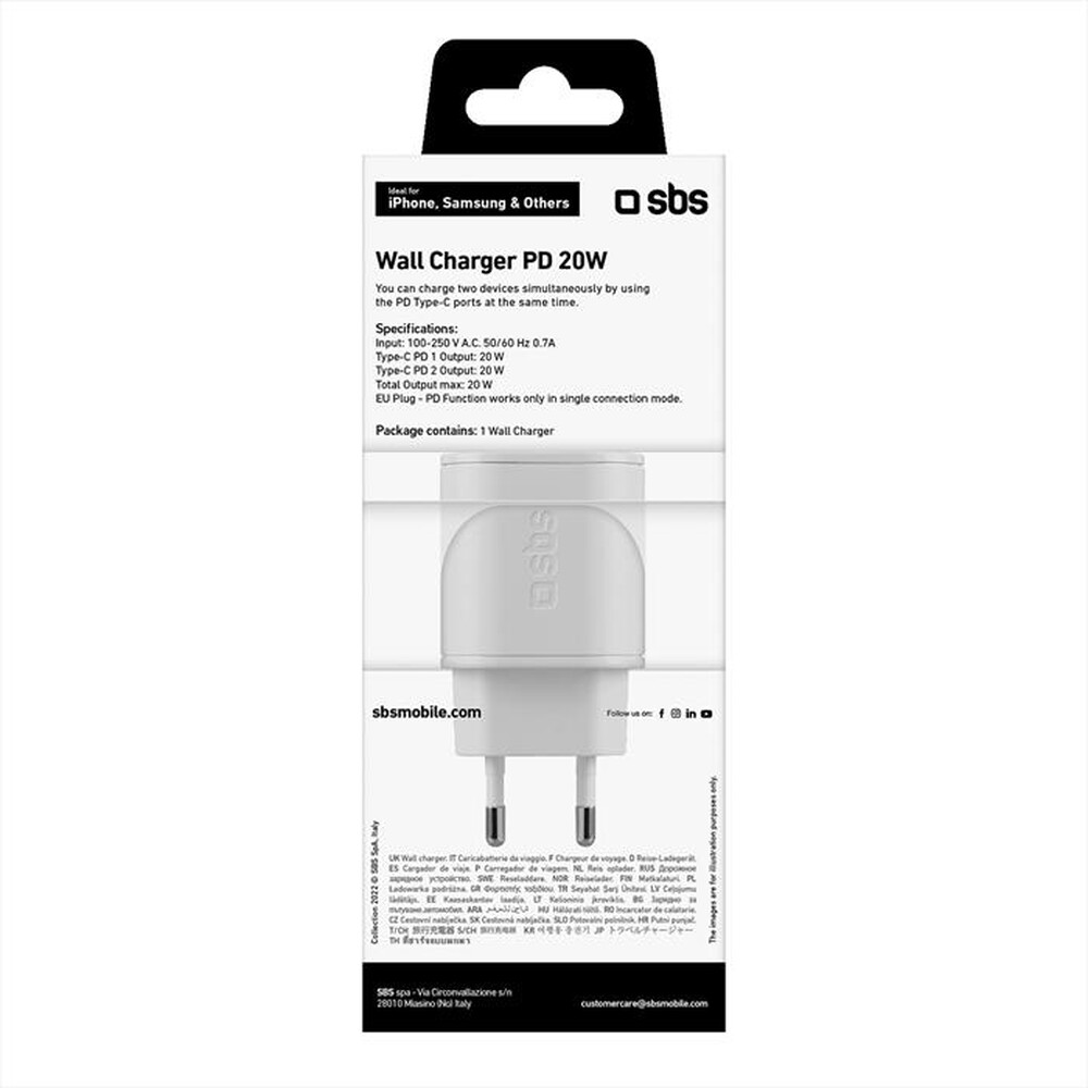 Immagine del prodotto SBS - TETRPD20CCW-Bianco