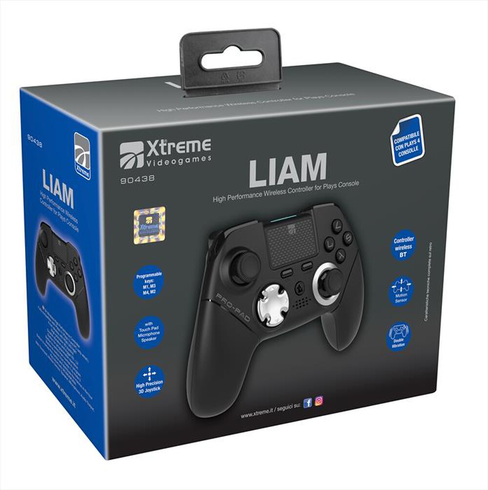 "XTREME - CONTROLLER WIRELESS BT LIAM-Nero"