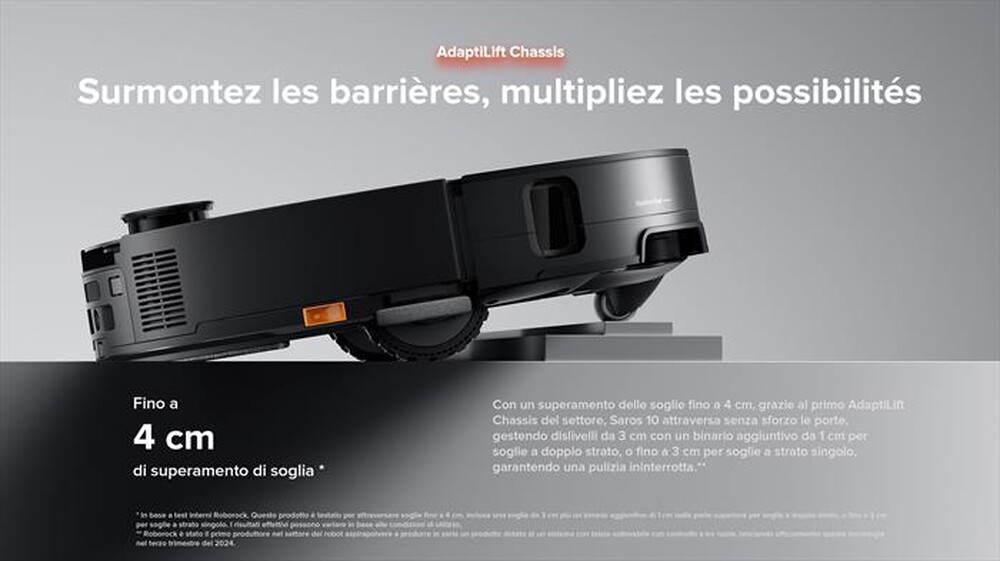 Immagine del prodotto ROBOROCK - Aspirapolvere robot SAROS 10-Black